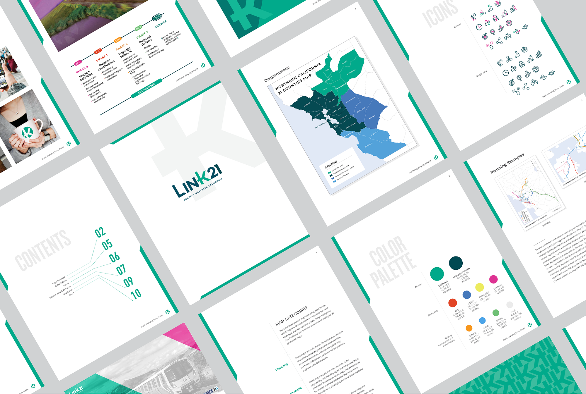Link21 branding campaign collateral